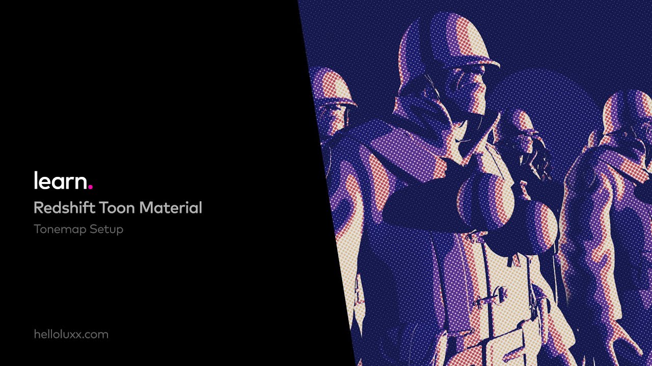 Redshift Toon Material Ultimate Tonemap setup