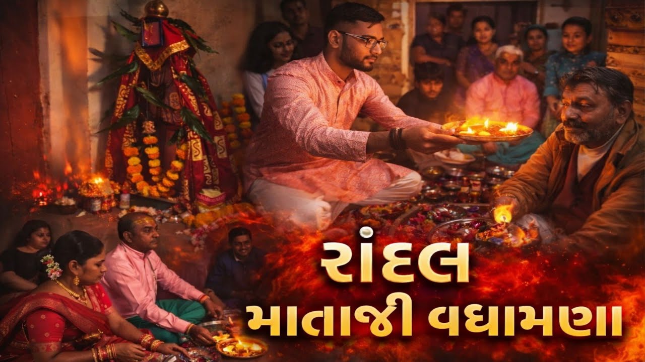 🔥 રાંદલ માતાજી વધામણા | ઘરે આવ્યા માતાજી | ભવ્ય વિધી 😍 રામાનુજ પરિવાર સીમંત સંસ્કાર Vlog Video 📸