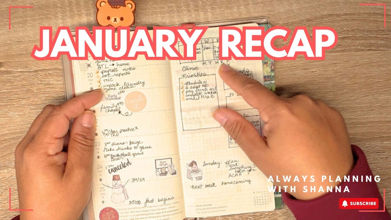 How I used my planner in January | Flip Through