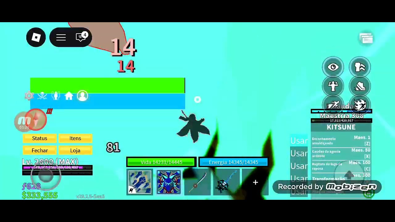 Combo kitsune rápido para pegar bounth