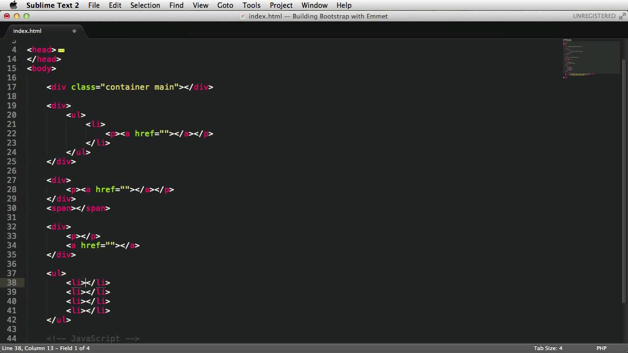 Introducing Emmet Syntax