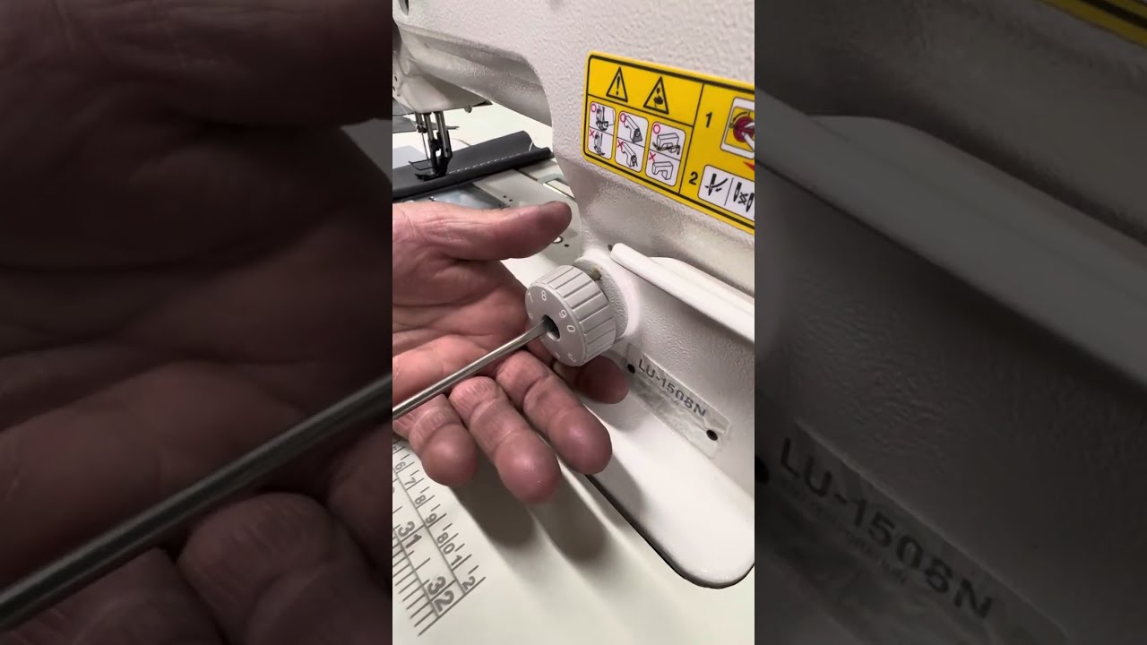 Как изменить длину стежка на швейных машинах Juki 1508 и NC1508. Отмена заводских настроек!