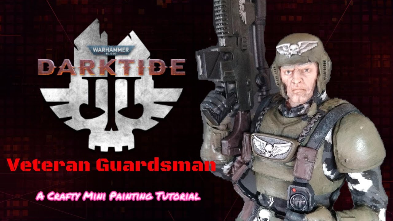 Warhammer 40,000 painting tutorial! McFarlane Veteran Guardsman toy conversion