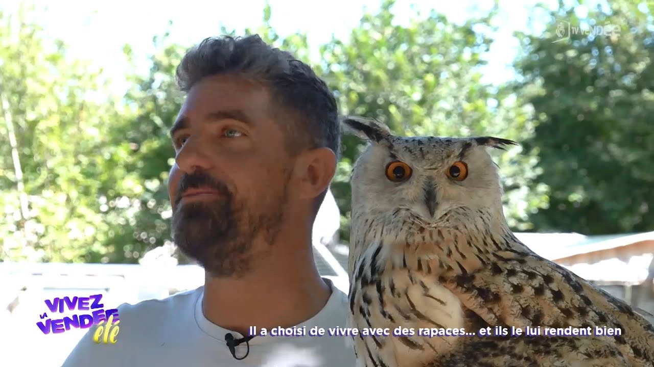 Vivez la Vendée : Il a choisi de vivre avec des rapaces (et ils le lui rendent bien)