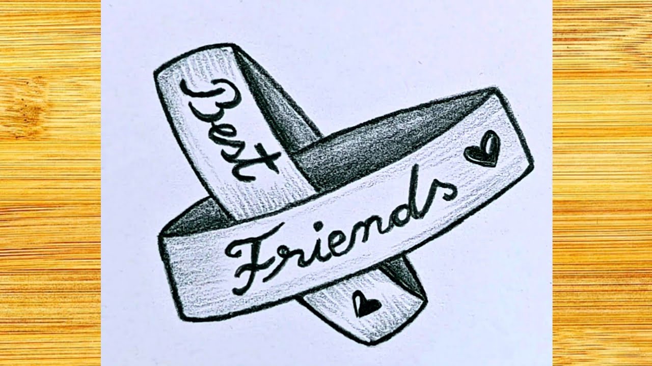 Best Friend's Step-by-Step Drawing / Pencil Drawing Tutorials for Beginners