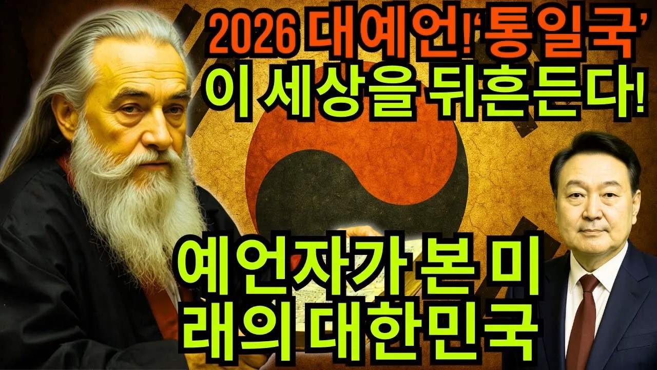 2026년, ‘통일한국’이 세계를 초월한다!예언자가 본 한국의 미래와 숨겨진 비밀