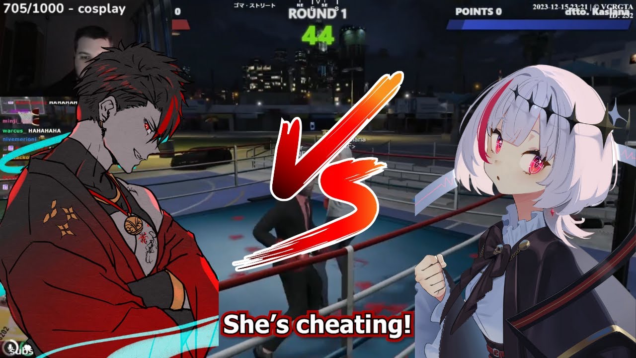 【VCR GTA 2】Beach Boxing on Dtto's First Day, Police is free?! 【rpr/dtto】(ENG Sub)