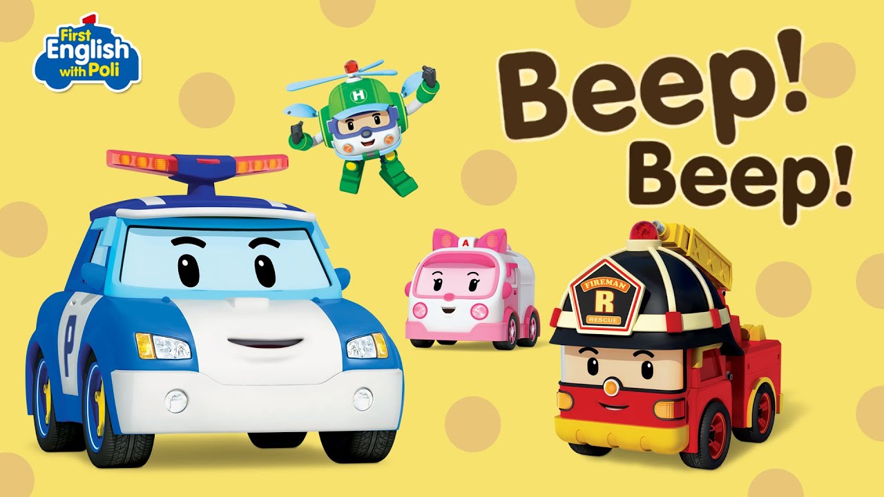 First English with Poli BEEP! BEEP! | Robocar Poli Special