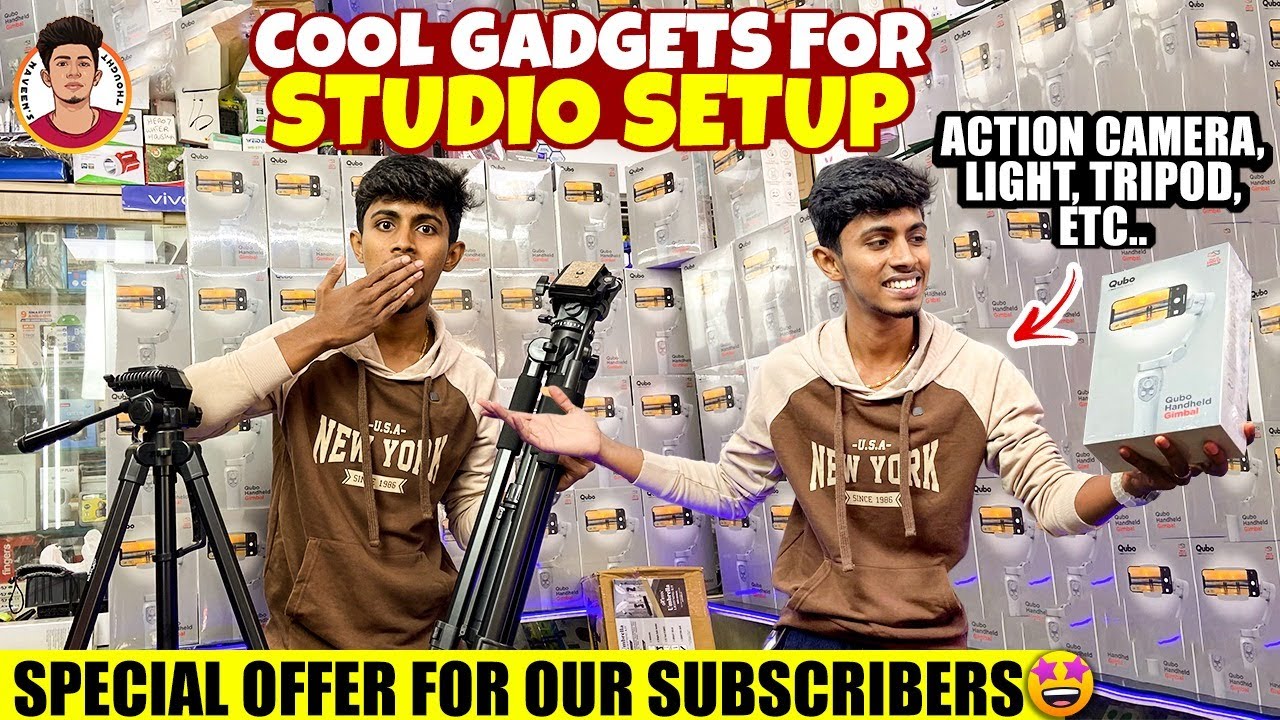 Cool Gadgets for Studio Setup😱 | Action Camera, Light, Tripod, etc.. | Naveen's Thought