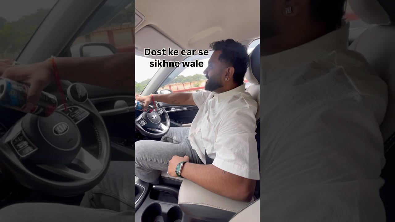 how to learn car driving 🤣heavy driver #learndriving #drivinglessons #comedy #funny #trending #car