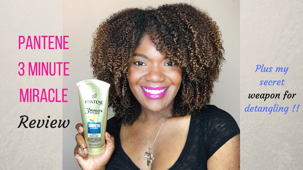 Pantene 3 Minute Miracle Deep Conditioner Review on Natural Hair