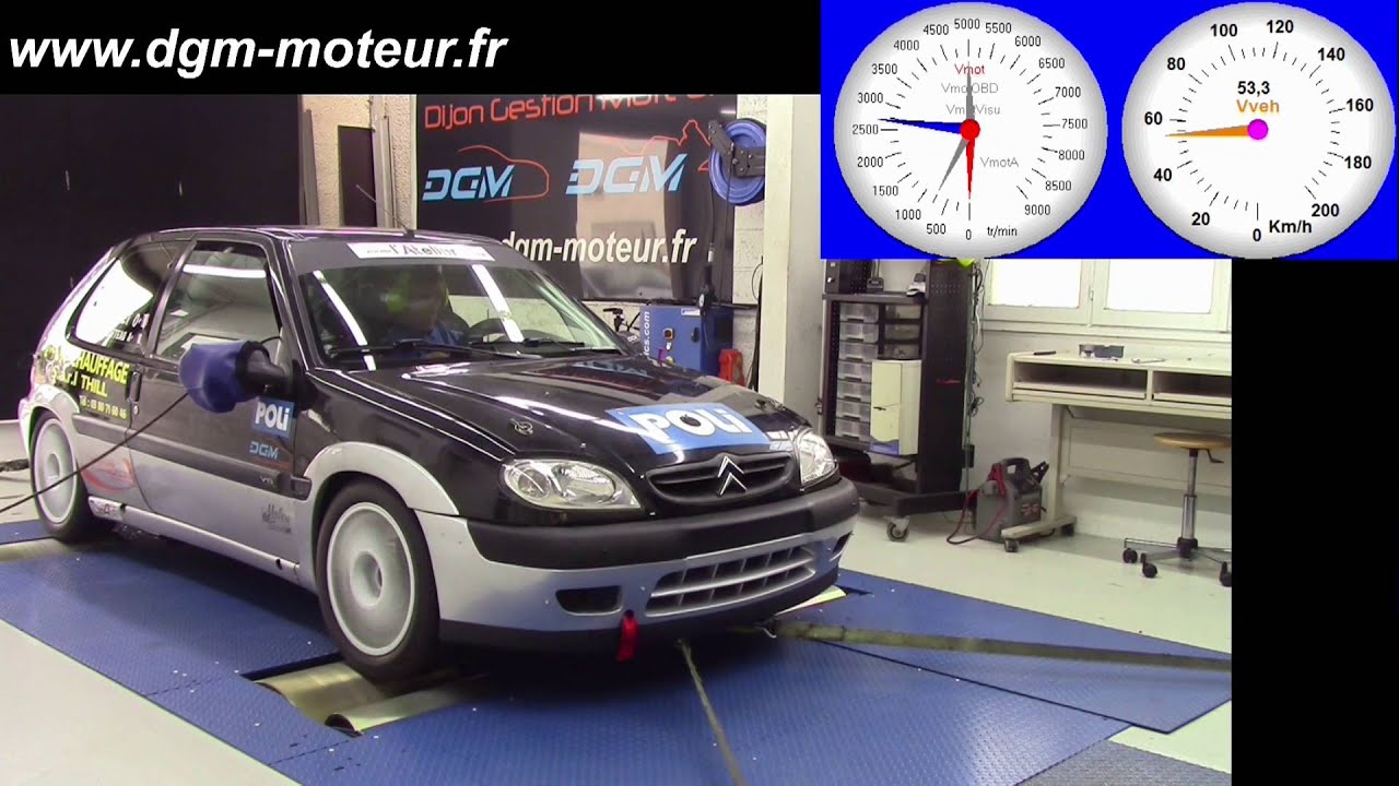 Mise au point DGM Citroen Saxo 1 6L 16s F2000