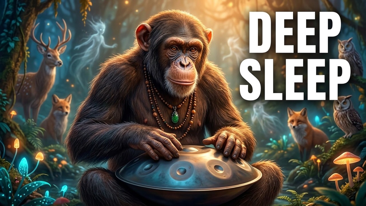 🎵 Relaxing Handpan Music for Sleep & Emotional Comfort | Woodland Guardian 1 Hour!
