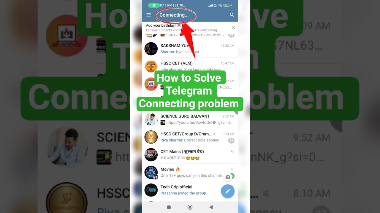 How to Fix telegram Connecting problem 2025 #shorts #ytshorts #youtubeshorts