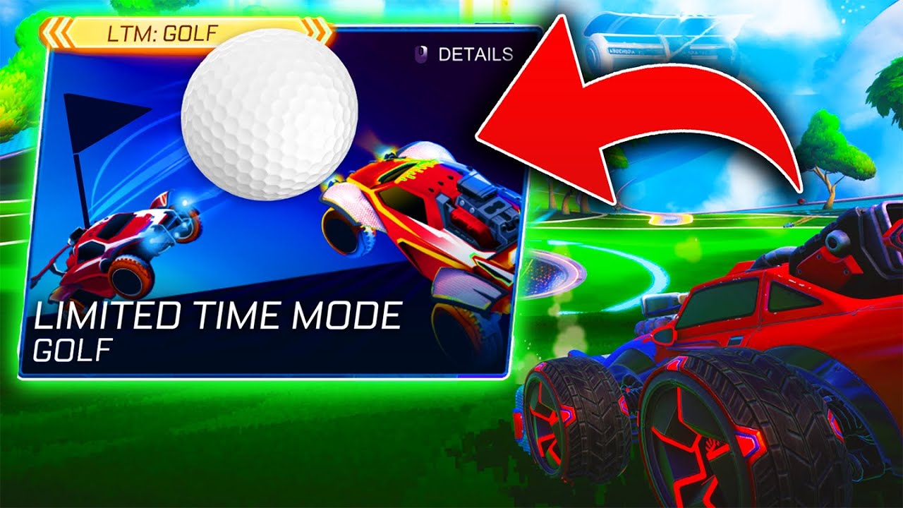Playing The *NEW* Rocket League Golf Game! (Turbo Golf Racing)