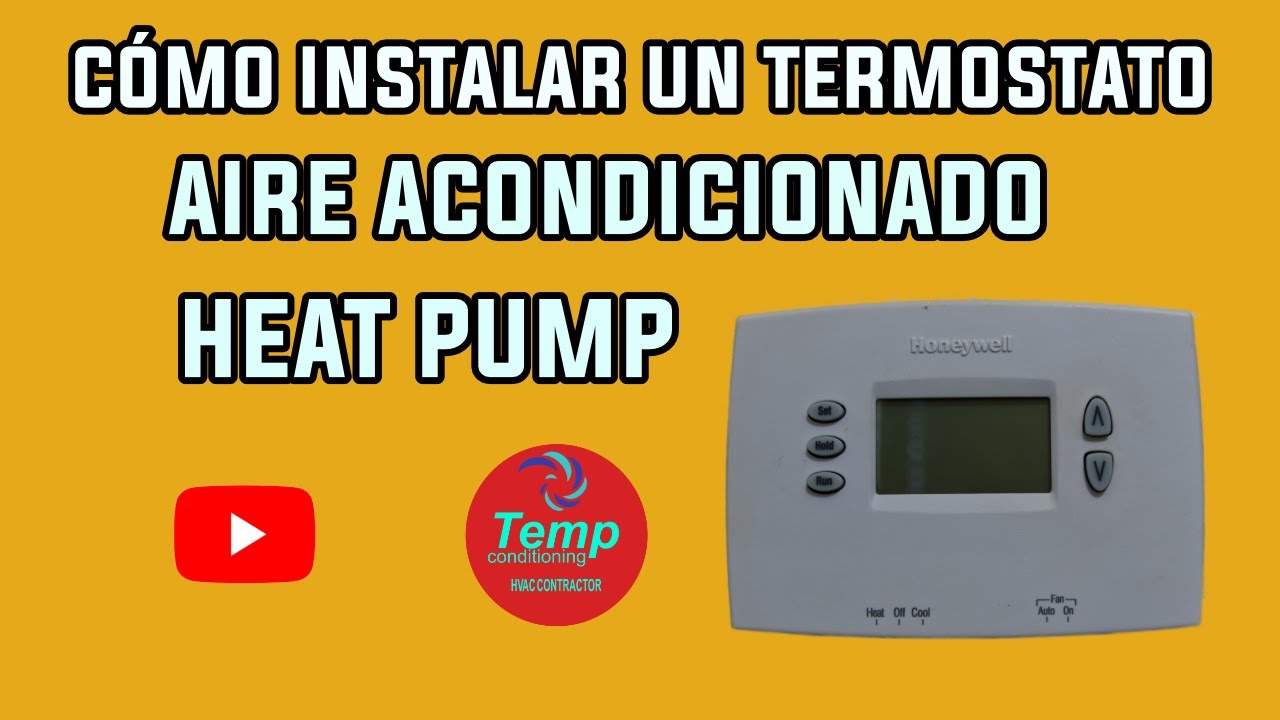 como instalar un termostato a un aire acondicionado heat pump
