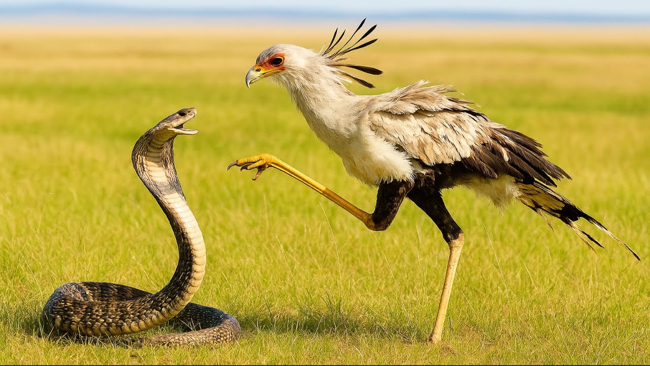 Ce serpent stupide a attaqué le mauvais oiseau... et a payé un lourd tribut !