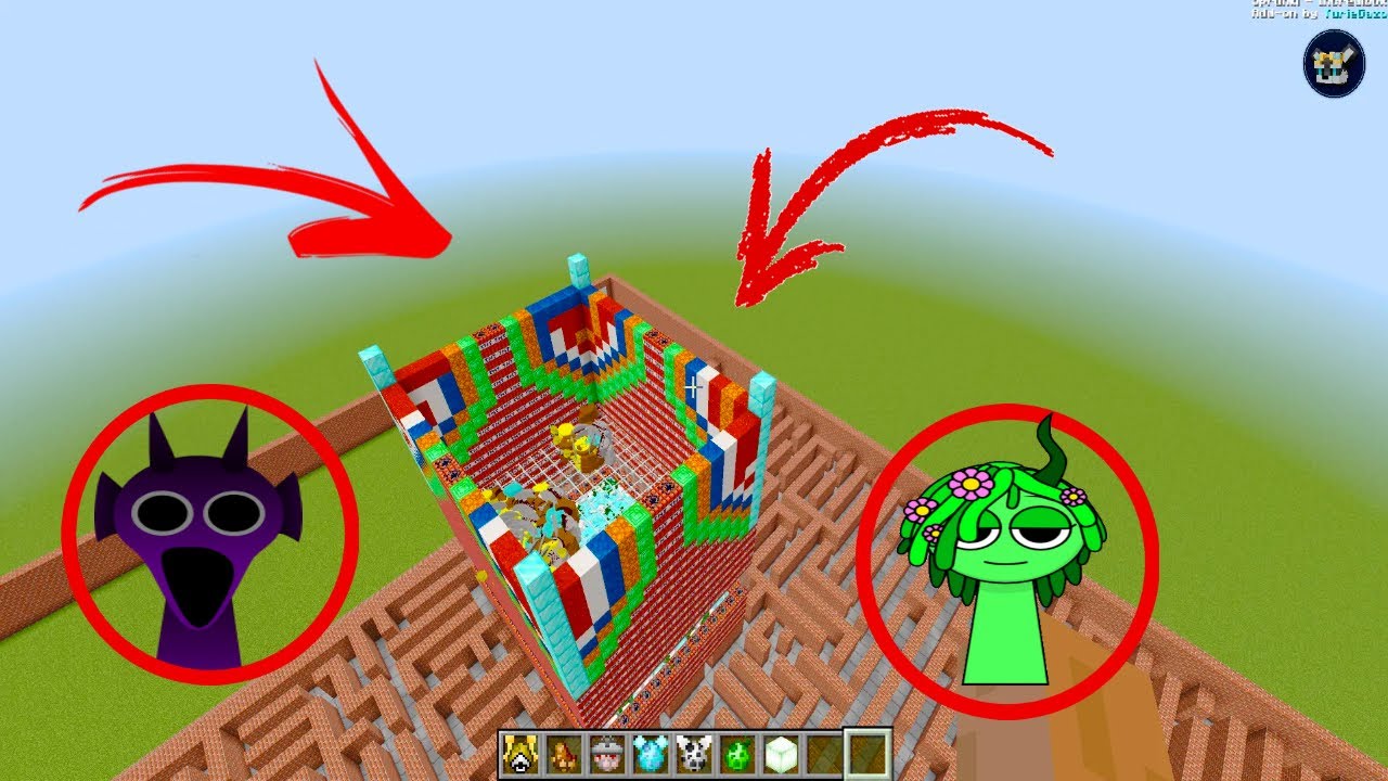 I Summon NEW Incredibox Sprunki in Minecraft PE Mod!!!