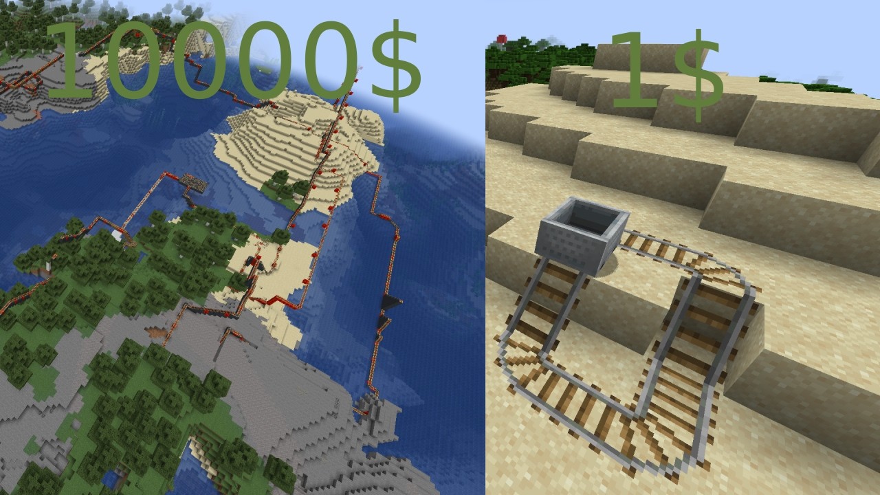 Odc. 23 - Moja kolejka górska w Minecraft - #minecraft  #minecraftrollercoaster #minecraftcreative