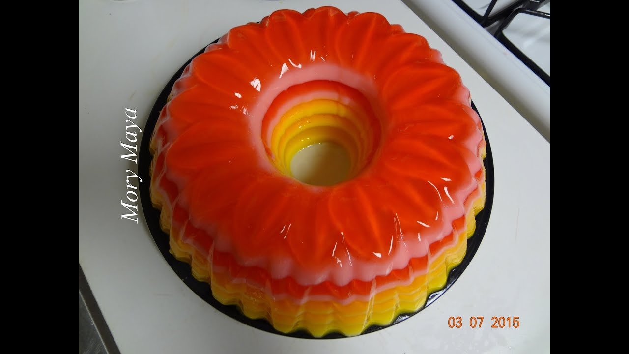 Gelatina  rallada con leche condensada