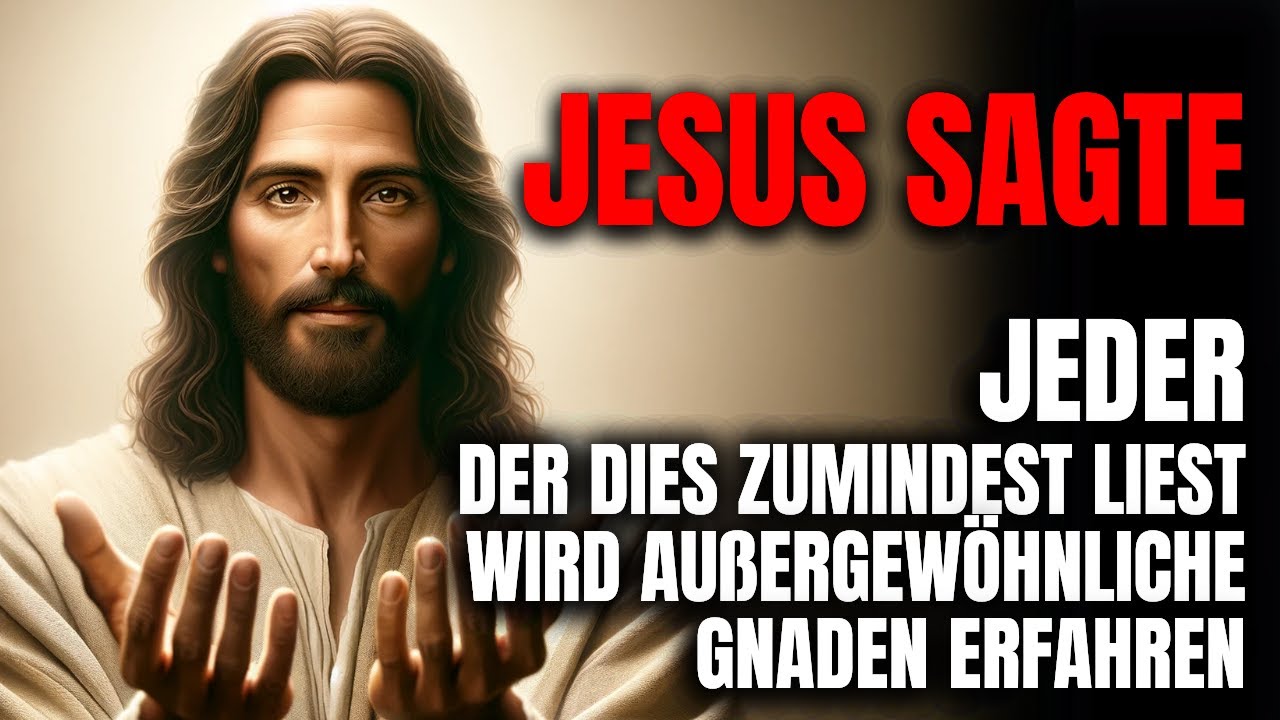JESUS Sagte Zur NONNE: JEDER, Der Es Auch Nur Liest, Wird Außergewöhnliche GNADEN Rrfahren!