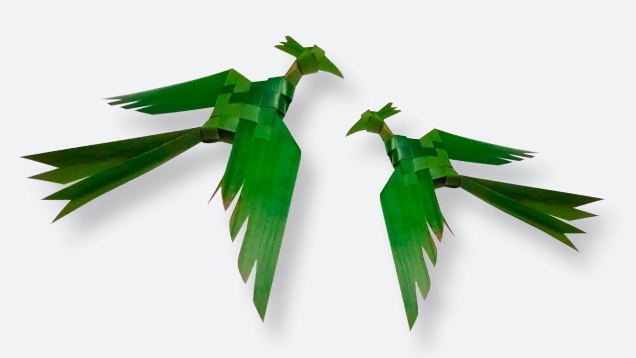 How to Make Bird From Coconut Leaf - Banana leaf Bird | Pandan leaf Bird | Cocount Leaf Bird
