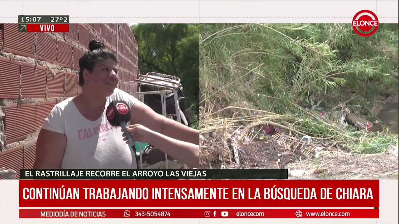 CONTINUAN TRABAJANDO INTENSAMENTE EN LA BÚSQUEDA DE CHIARA