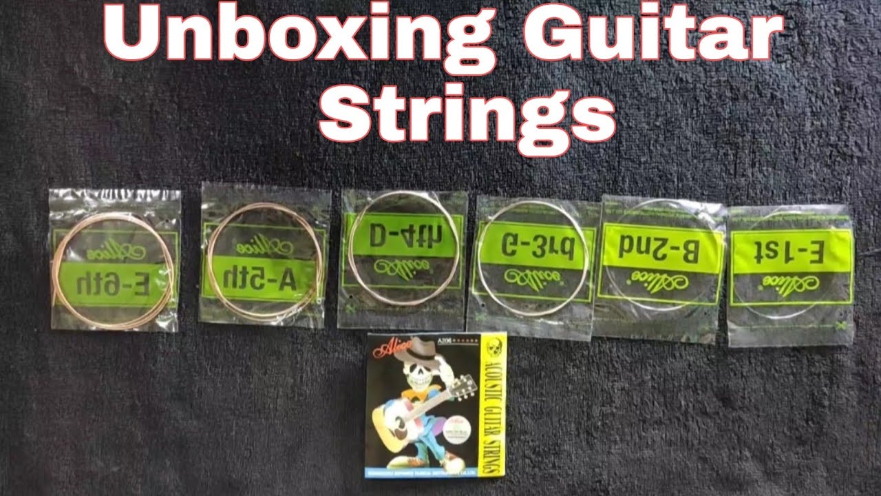 Unboxing Alice A206 Guitar Strings | Best Budget. Guitar Strings Under Rs 200/-