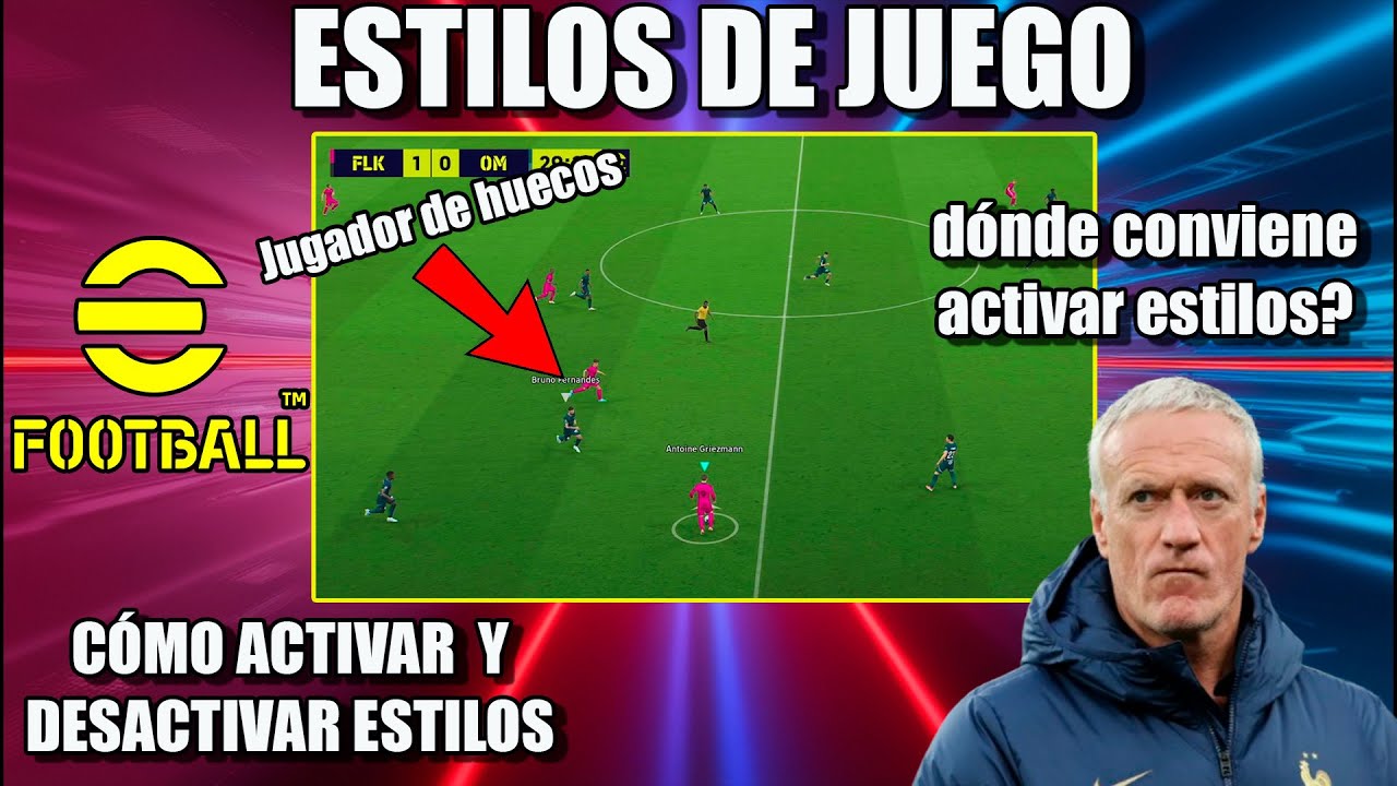Estilos de Juego! Como activarlos y Dónde conviene desactivarlos! #efootball