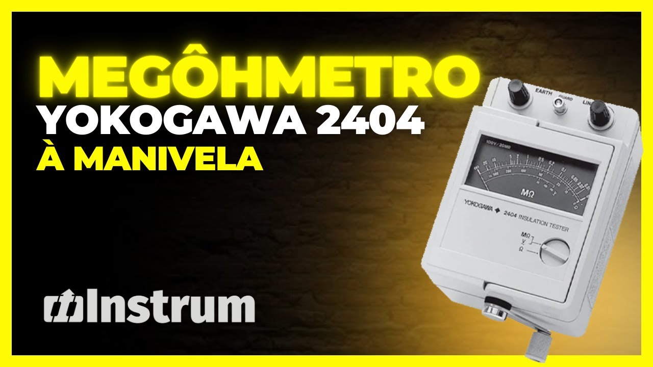Demonstração do Megôhmetro YOKOGAWA 2404 à manivela.
