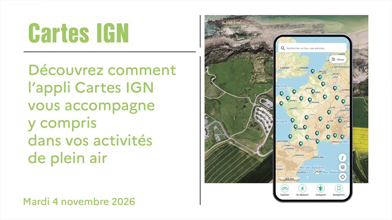 Webinaire : l’appli Cartes IGN, votre alliée plein air