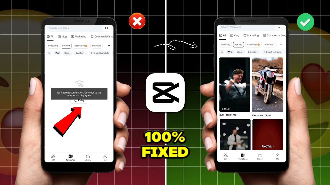 Capcut Template Not Showing Problem Solved 100% 🤯 | Fix Capcut Template No Internet Connection Error