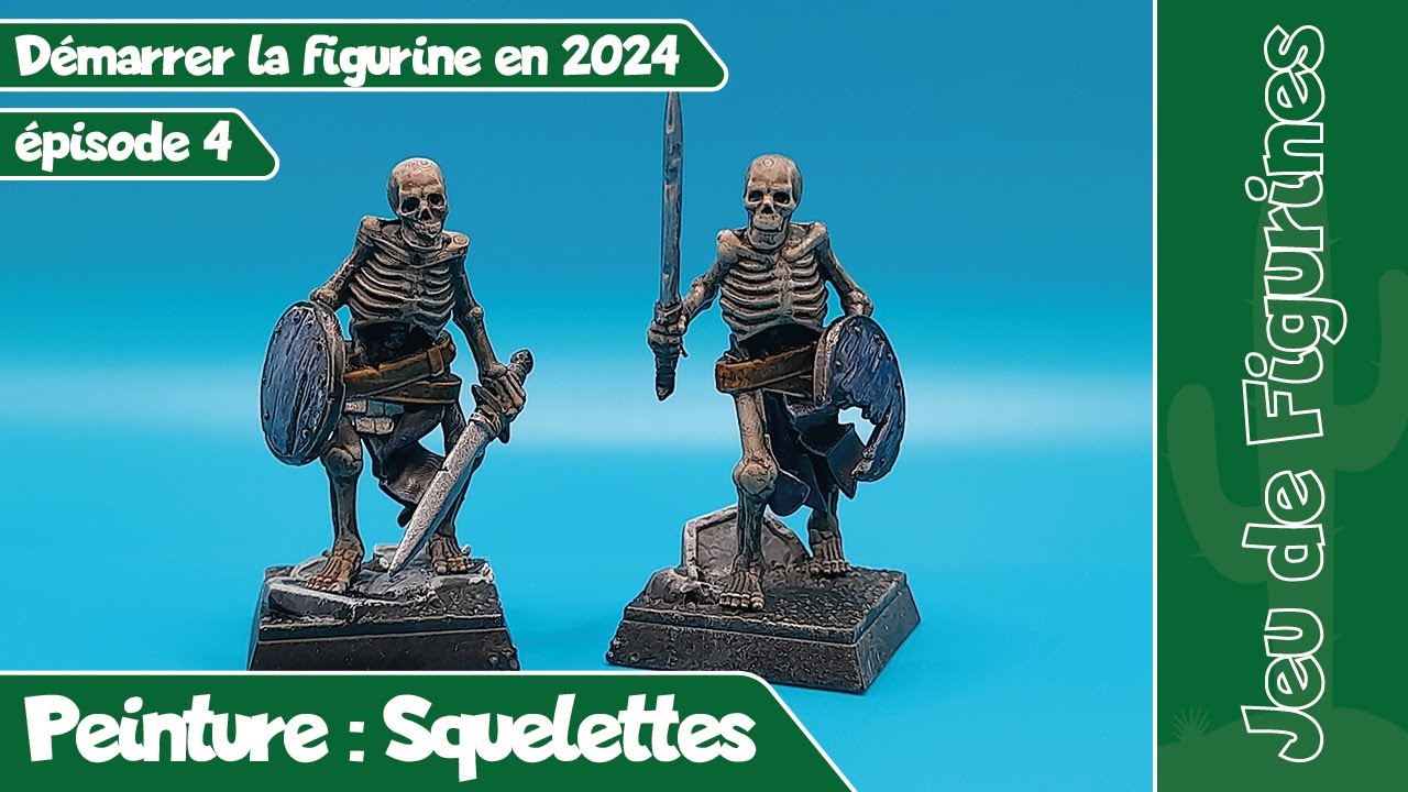 Peinture : Squelettes - Démarrer la figurine, ép. 4