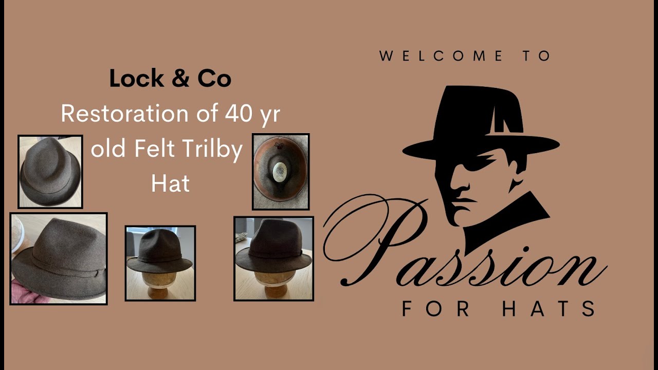 Restoration of a 40 year old Lock & Co Felt Trilby hat