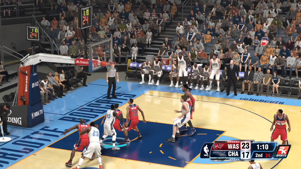 NBA 2K14 Gameplay - Washington Wizards vs Charlotte Bobcats Full Game (Xbox One)