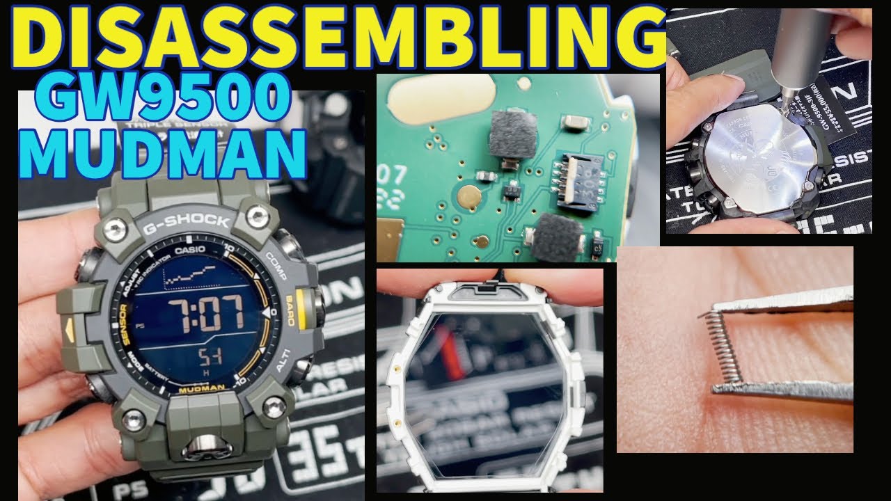 DISASSEMBLING a NEW G-Shock GW9500 Mudman Watch to see the movement and intricate components