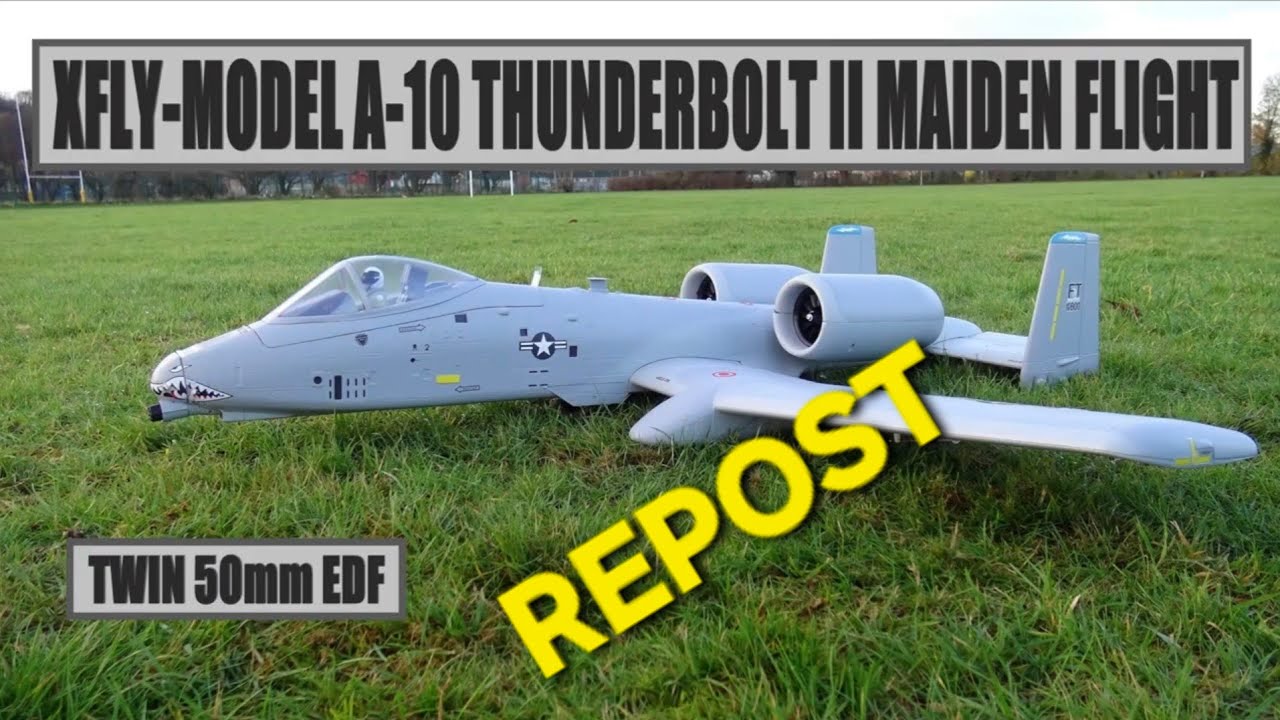 Репост первого полета XFLY-MODEL A-10 THUNDERBOLT II.