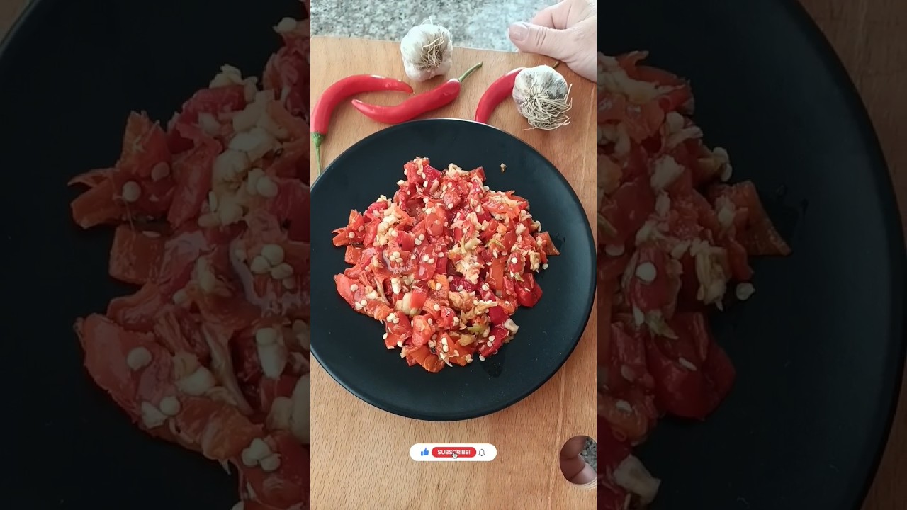 Acı 🌶️ötesi🌶️ birşey 😁sarımsaklı acı biber sosu🌶️