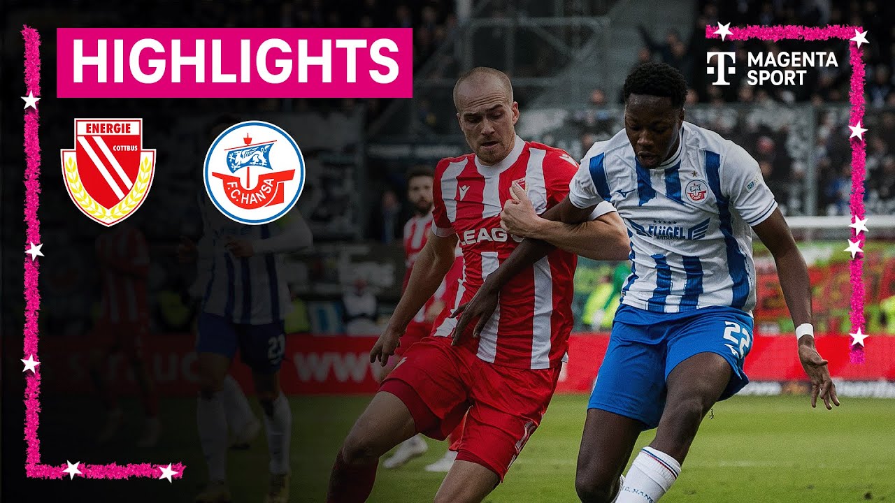 Energie Cottbus - Hansa Rostock | Highlights 3. Liga | MAGENTA SPORT