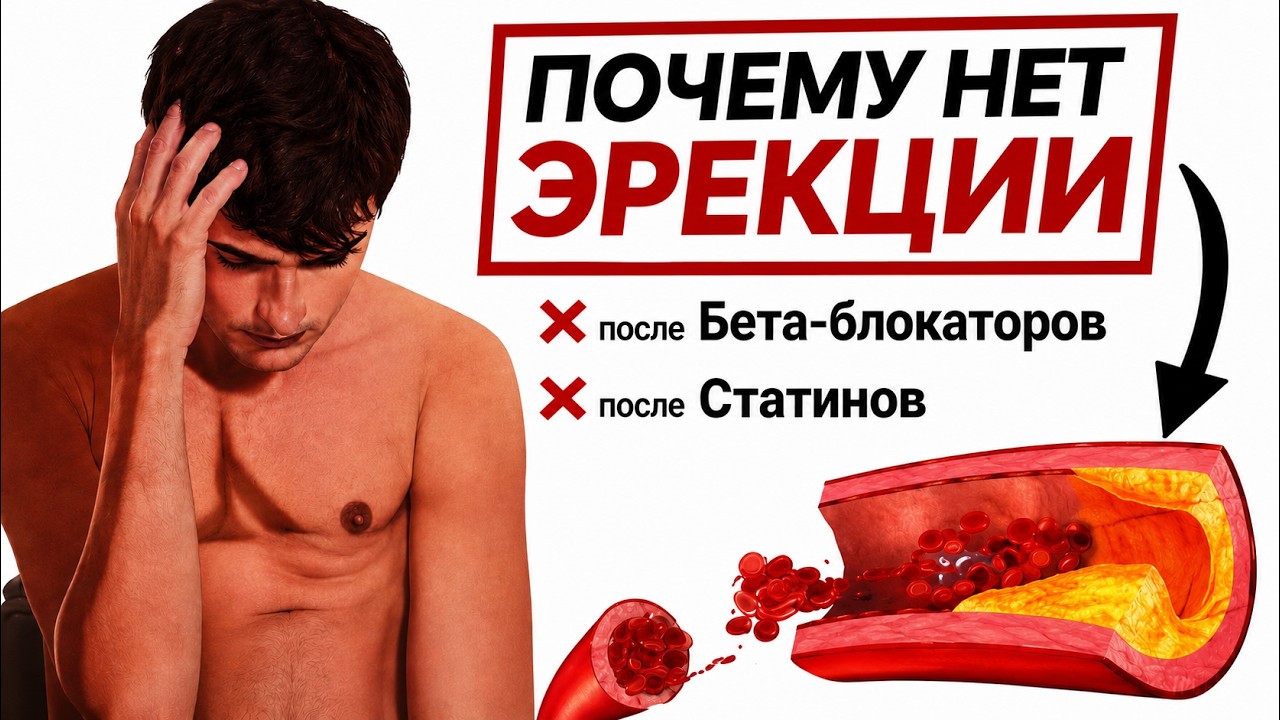 Как повысить потенцию после приёма Статинов и Бета-блокаторов