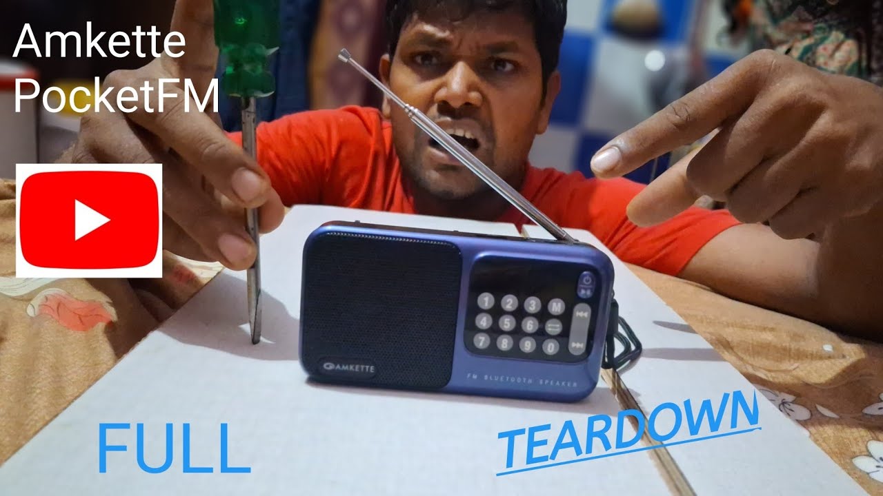 Amkette Pocket FM Radio Bluetooth Speaker😱खोल कर देखते हैं Insideकैसा है?🤔