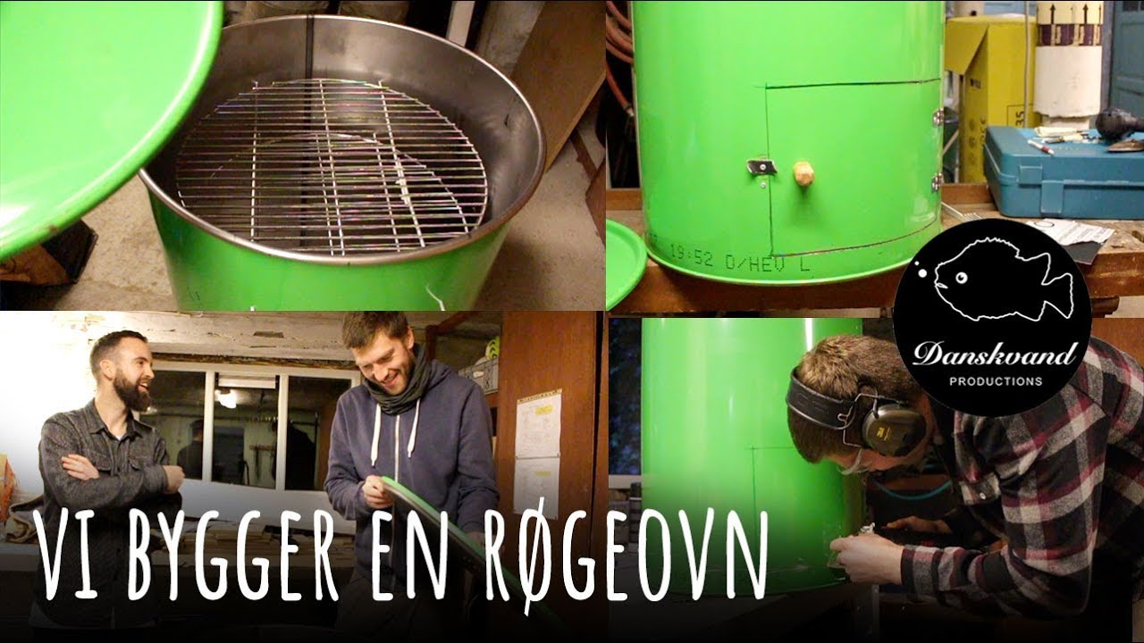 Vi bygger en røgeovn af en olietønde