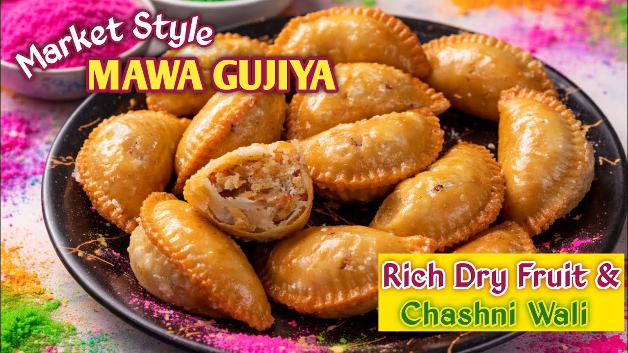 Market Style Mawa Gujiya | Chashni Wali Perfect Recipe | Holi Special #ranjanacooksmagic 