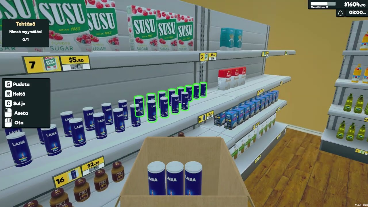 supermarket video kokeilu