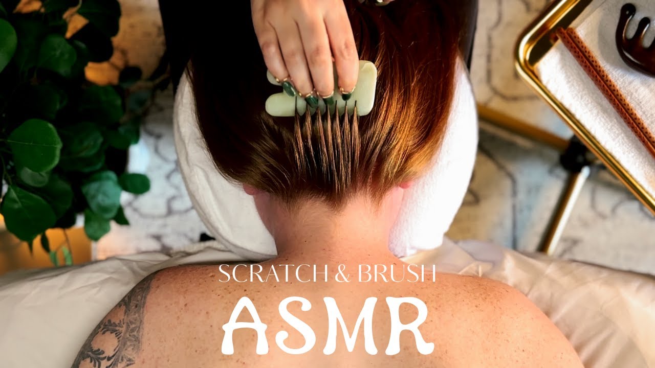 ASMR Soft Scratches and Hair Brushing Actually Put Her to Sleep [No Talking]