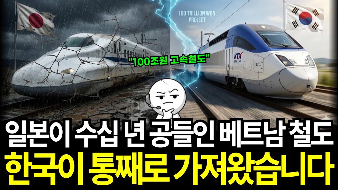 일본이 수십 년 공들인 베트남 철도, 한국이 통째로 가져왔습니다.