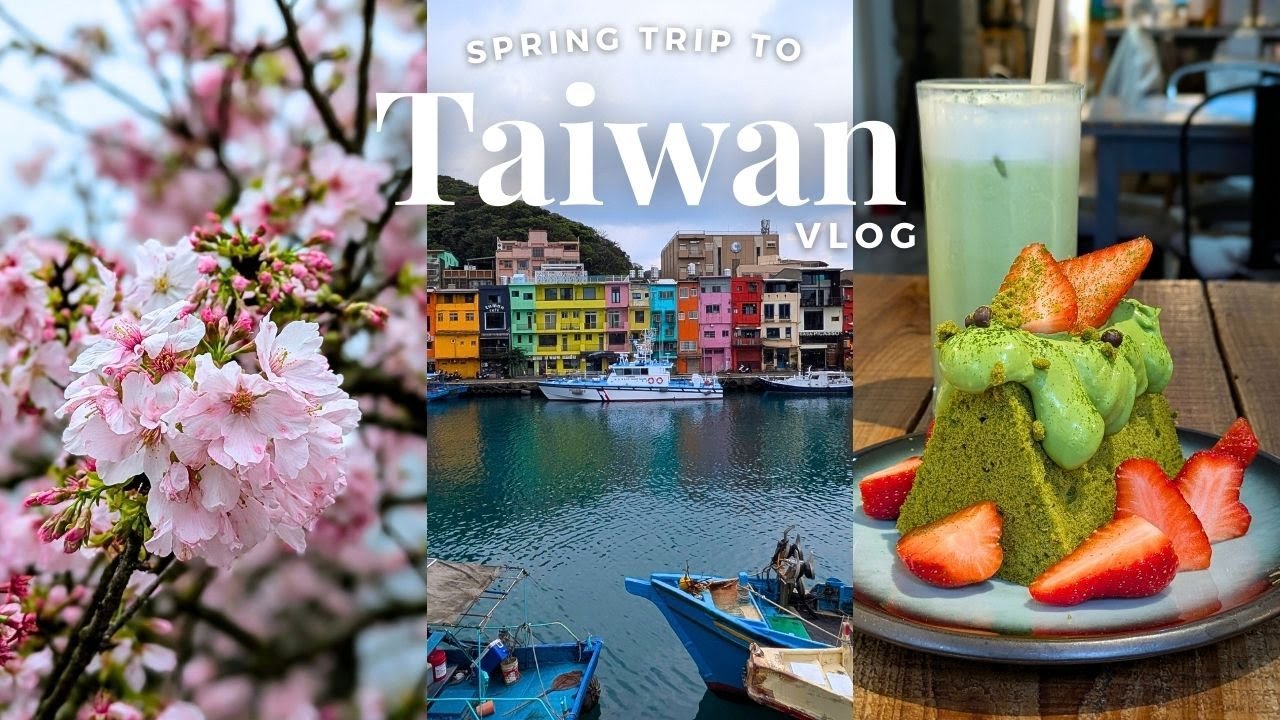 Solo Taiwan Travel 🇹🇼 Exploring Keelung City, Night Market, Taipei Cherry Blossoms, Matcha