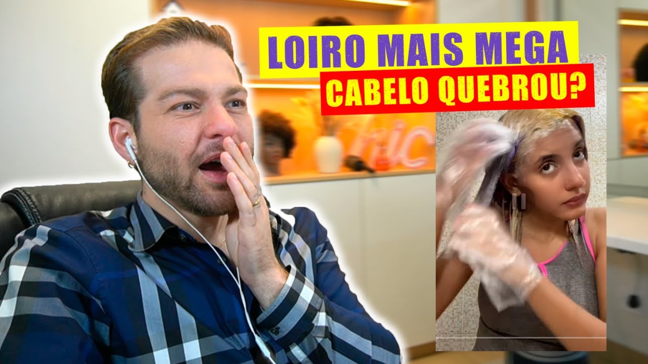 O CABELO AGUENTOU UM LOIRO MAIS MEGA HAIR??