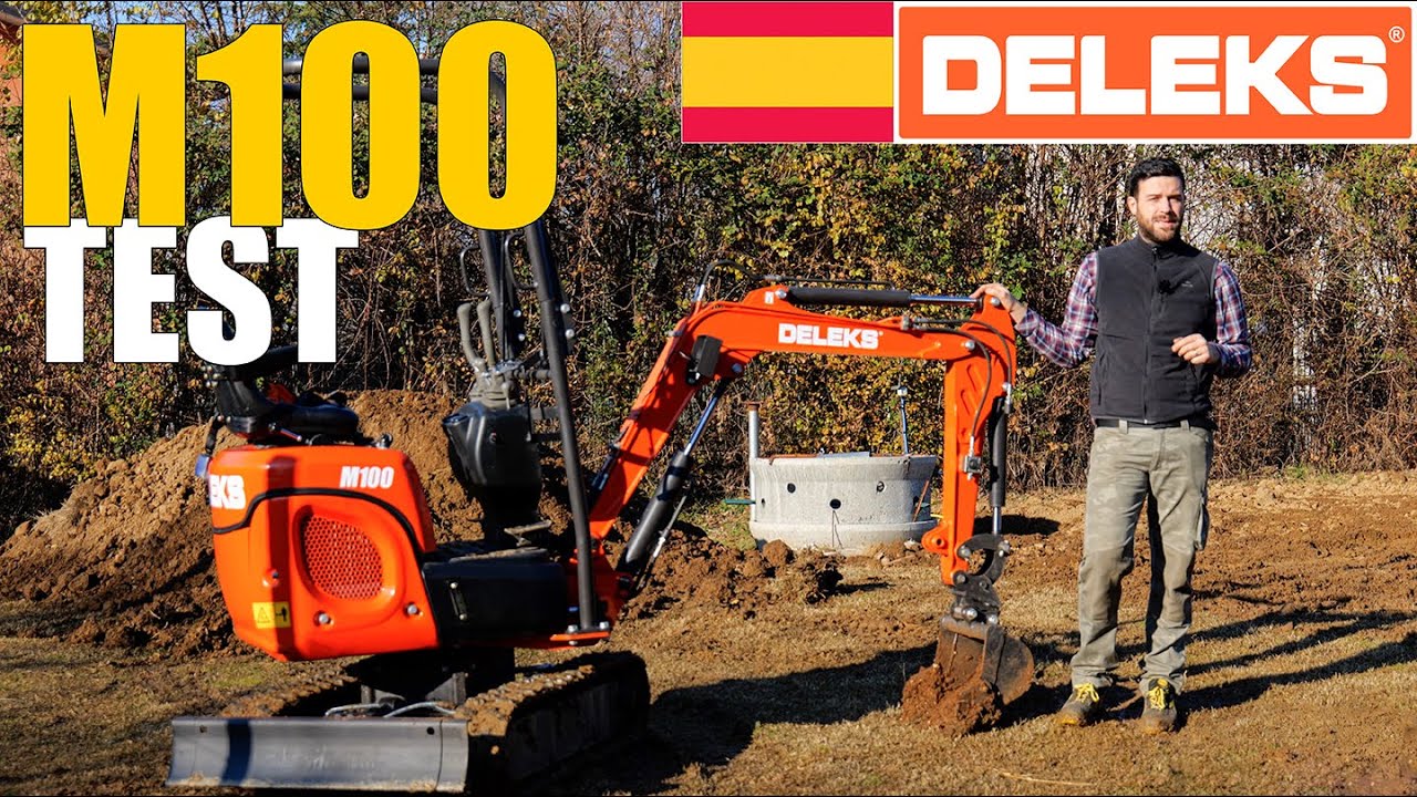 Mini excavadora DELEKS M100 - Prueba de campo con @Matt The Farmer