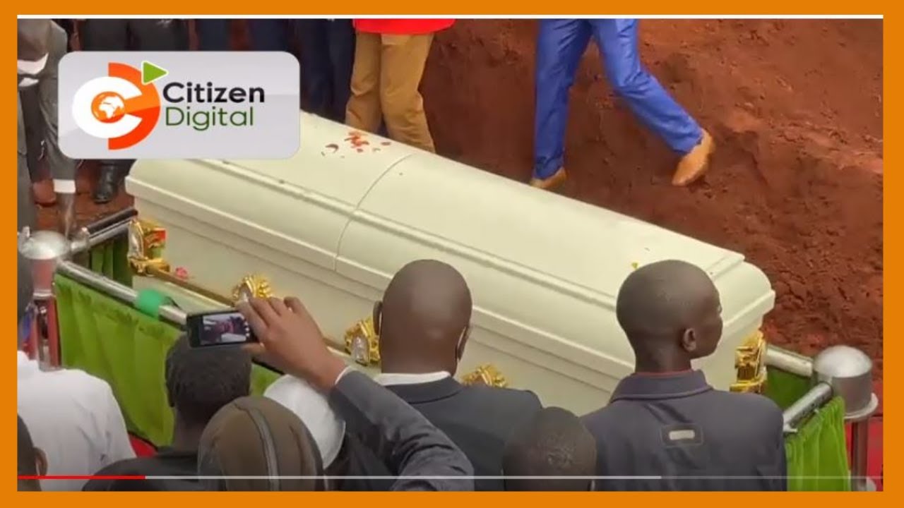 The slain athlete Agnes Tirop laid to rest in her home in Nandi